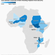 A map showing African countries most affected by floods.
